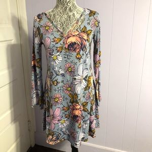 Light blue floral dress